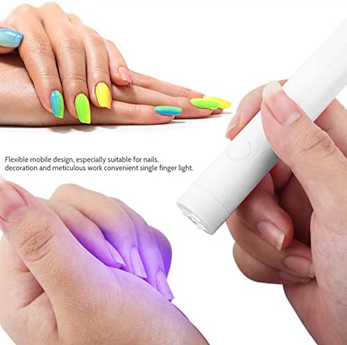 Lâmpada de unha brrnoo, lâmpada de lâmpada de lâmpada LED portátil Manicure portátil Manicure UV Light Light White