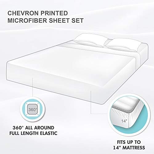 Design Inteligente Microfiber Bed Sheet Conjunto de rugas e lençóis macios com bolso de 12 ,