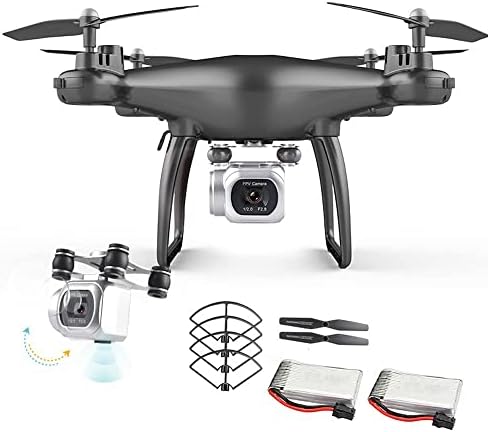 Skyteey Mini Drone com câmera 4K HD, Remote Control Helicopter Toys Gifts For Boys Girls, Câmera de vídeo ao vivo do FPV RC Quadcopter, Altitude Hold, Troada 3D, 2 baterias