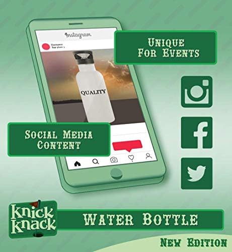 Presentes Knick Knack Herpes - Hashtag de aço inoxidável de 20 onças garrafa de água ao ar livre, prata