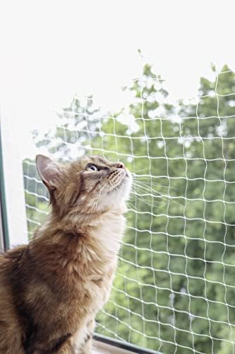 Rede de segurança de gatos transparentes Kerbl, 4 x 3 m
