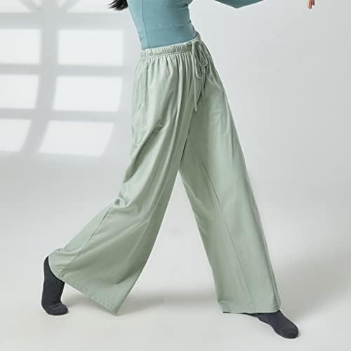 Calças de ioga casuais para mulheres calças casuais de mulheres premium algodão azul -calças casuais de