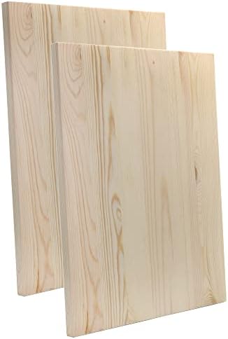 Darware em branco de placas de madeira; Sinais de madeira retangular para DIY, artesanato de 12x16 polegadas