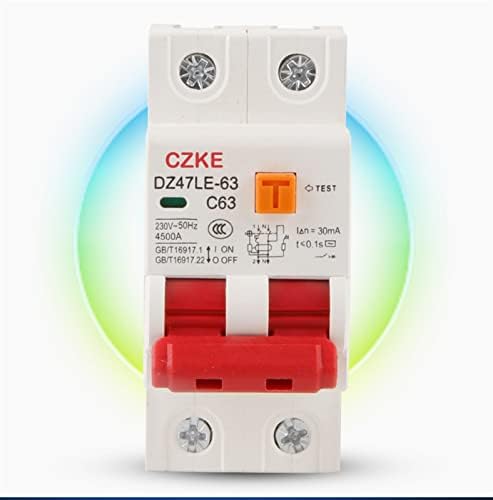PCGV 230V 50/60 Hz RCCB MCB 30MA Branco de circuito de corrente residual e proteção contra vazamentos