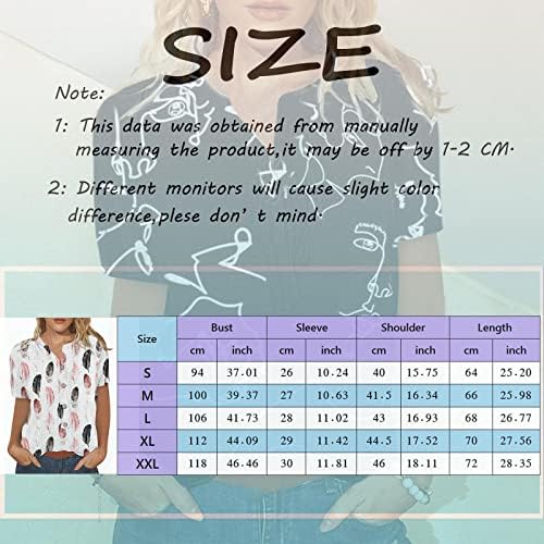 Basics Women Shirt Tops for Women Short Manga Summer Moda Casual Casual Trendy Camiseta Botão do botão T decote T