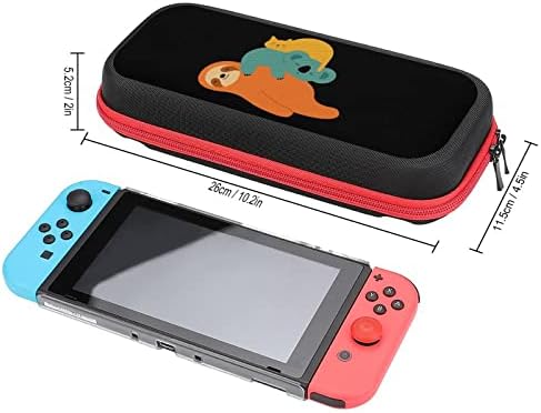 Caixa de transporte de gato de coala de preguiça engraçada para sacola de impressão compatível com a caixa de armazenamento Nintendo Switch