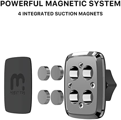 Mount Mountsal Vent de ventilação universal Mybat, suporte de telefone magnético para carro, [instalar facilmente]