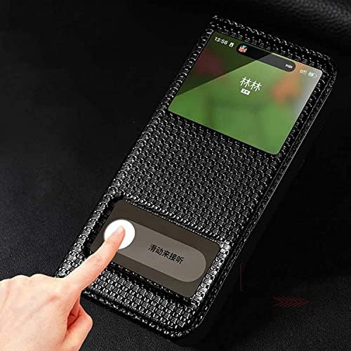 IOTUP Flip Holster para Apple iPhone 14 Pro Case 6,1 polegadas 2022, capa de telefone de cozinha de couro premium, pode atender as chamadas rapidamente