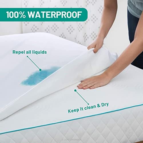 Twin Mattress Protector-Water-Isfrof Captled Pad Pad Tampa para tampa dupla de algodão equipado com cama,