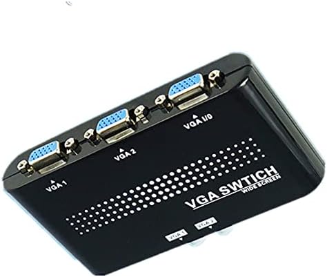 1 * Switch VGA, fácil de instalar 2 portas VGA SVGA Monitor Caixa da caixa de compartilhamento LCD PC 2