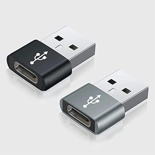 Usb-C fêmea para USB Adaptador rápido compatível com o seu ZTE Z6410s para carregador, sincronização,