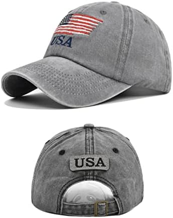 American Flag Vintage Cap de beisebol angustiado unissex hat hat pó