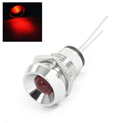 UXCELL RED LED INDICADOR PILOTA LUZ, DC 1,8V, 0,2 amp, diâmetro de rosca 10 mm