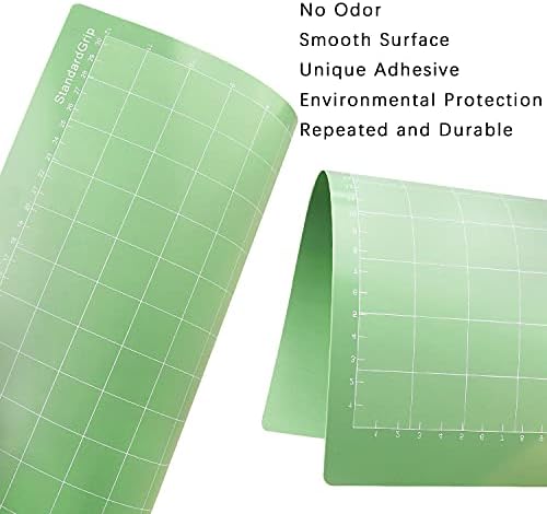 Tapete de corte para cricut 8 pacote 12x12 polegadas adesivo de adesivo verde adesivo de adesivo