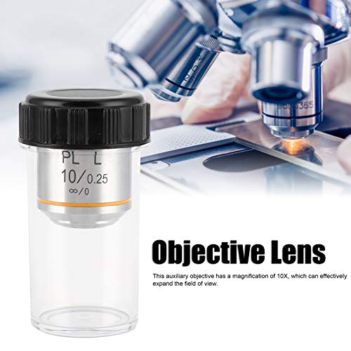 Lente objetiva do microscópio, lente objetiva auxiliar de 20,2 mm Distância de trabalho Microscópio