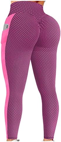 Leggings de exercícios com bolsos para mulheres Slimmentos opacos de cintura alta academia de ginástica pernegues sem costura calças de ioga calças de ioga