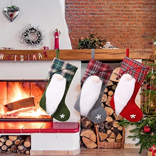 Pequena bola compatível com meias de Natal Motor Big Natal Decoração Santa Snowman rena estocando decorações