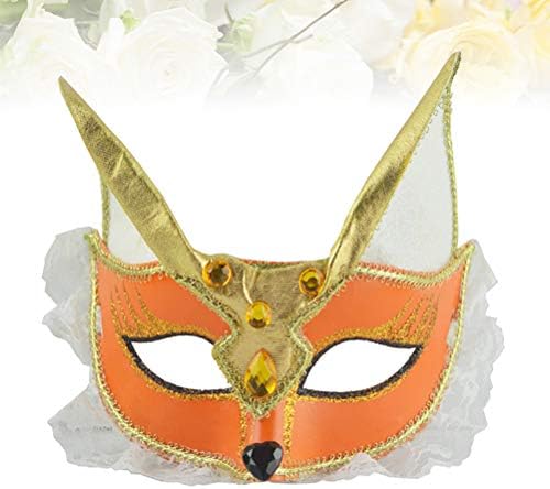 Lace Fox Shape Halloween Night Party Decoration Use Shape Animal for Entertainment Masquerade Use Decor for Celebration Party