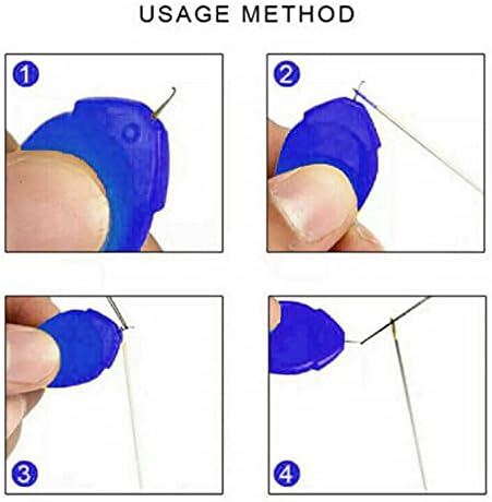 Fosador de agulha de 10pcs para costura manual ， Freíma de arame de arame de plástico Fosador de agulha simples para costura