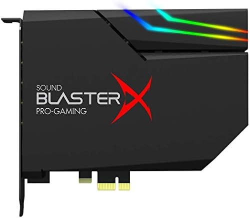 Creative Sound Blasterx AE-5 Black Hi-resolução PCIE Gaming Sound Card e DAC