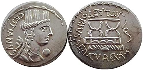 Prata antiga moeda romana cópia estrangeira cópia de prata comemorativa moeda rm27 yuan duo roman coin