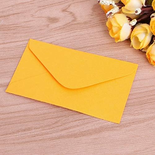50pcs/pacote envelopes coloridos papel retrô em branco mini papel envelope