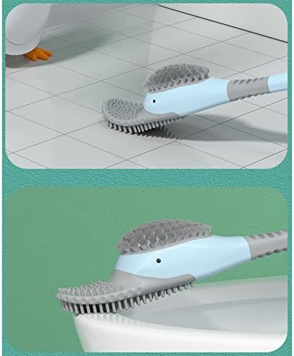 Escova de vaso sanitário petphindu suprimentos de limpeza de banheiros pincel pato pato pato silicone pincel