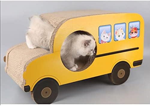 Dhdm Pet Toys Últimos gatos de animais de estimação Carro de brinquedo lixo e garra de desgaste duro ondulado