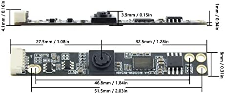Módulo da câmera, fixo HBVCAM - NB20231W 1/6.5in OV9726 CMOS USB 2.0 placa de webcam com cabo para reconhecimento