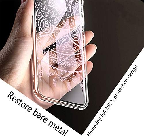 Caso Hhuan para OnePlus Nord N200 5G com protetor de tela de vidro temperado, capa de telefone de choque protetor de silicone e silicone clara para OnePlus Nord N200 5G - WM86