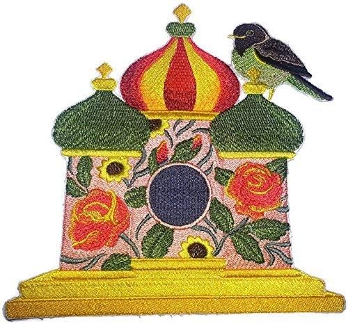 Custom e exclusivo, Amazing Birdhouse [casa de passarinhos russos com candidíase APAL] Ferro bordado ON/Sew Patch