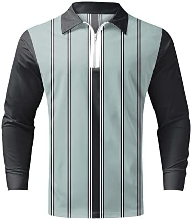 Camisas de pólo masculinas, camisa masculina de camisa de golfe retro cor ao ar livre mangas curtas de