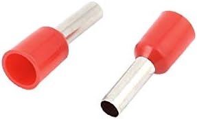X-Dree 240 PCs Red Concertor de cobre Red Conector isolado Pin Terminais de extremidade do fio AGW14