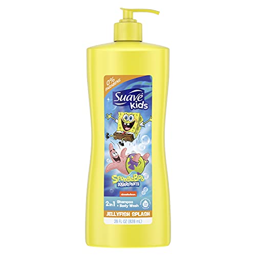 Crianças suaves 2in1 shampoo e lavagem do corpo para crianças Nickelodeon Bob de esponja Dermatologista