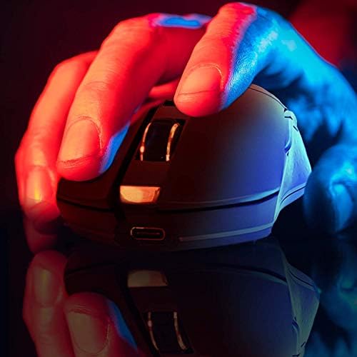 Klim Blaze recarregável mouse de jogos sem fio RGB Novo 2023 - sensor de alta precisão e bateria de longa duração - 7 botões personalizáveis ​​- até 6000 dpi - mouse sem fio para PC Mac & PS4 PS5