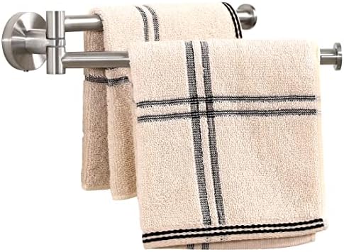 Barra de toalha giratória da cozinha kes de 9 polegadas de 9 polegadas de toalha de toalha de toalha dupla barra de toalha de 2 braços SU 304 Aço inoxidável acabamento escovado, A2106S23-2