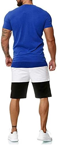 Marllco Men 2 peças roupas curtas conjuntos de verão ginástica casual ginástica atlética camiseta