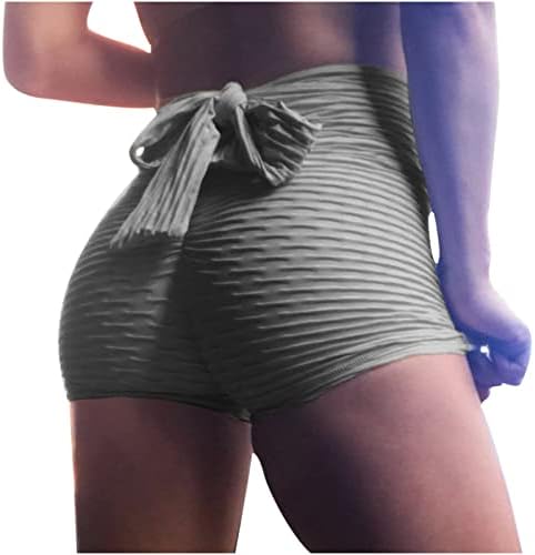 Shorts de booty touty butt de altura da cintura alta