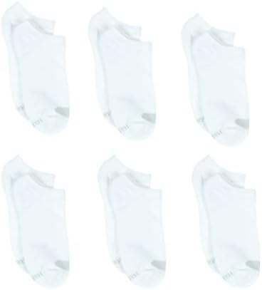 Hanes feminino Plush Comfort Toe costura sem meias de show, pacote de 6 pares
