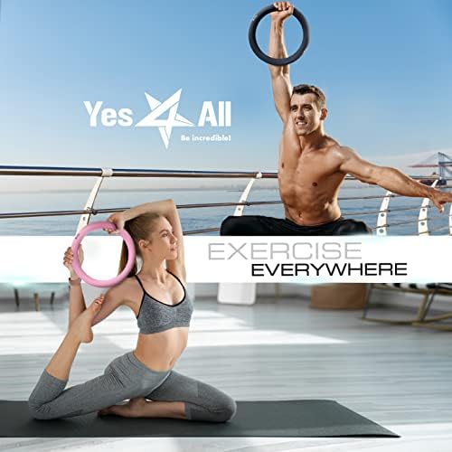 Yes4All Power Ring 10 libras, anel de peso, círculo pesado, kettlebell para exercício de ioga, aeróbica, fitness home, treinamento principal