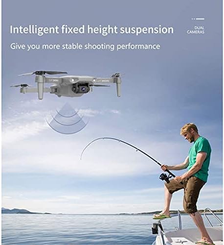 STSEAEEACE GPS Drone 4K com câmera dupla para adultos - RC Quadcopter com retorno automático, Waypoint Fly, Altitude Hold, 40 minutos de vôo