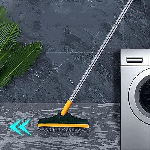 Survedor de escova de piso novo com maçaneta longa, lavadora de rejunte de limpeza rotativa, 3 em 1 de