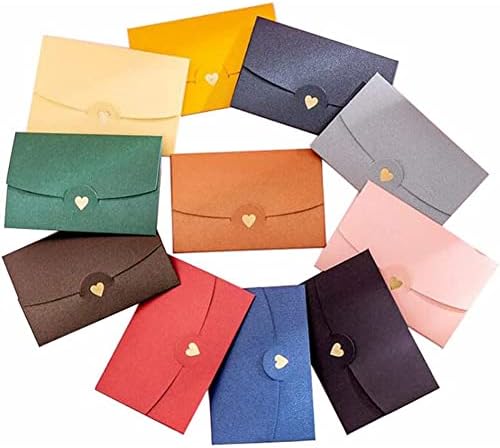 20pcs envelopes coloridos mini -presente envelopes do coração envelopes de convite envelopes de letra de amor