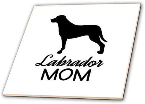 3drose Janna Salak Designs cães - Labrador Dog Mom - azulejos
