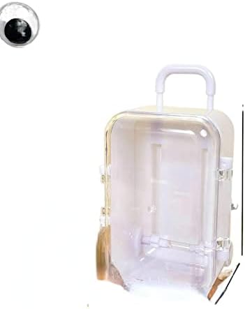 Saxtzds simples mini carrinho de carrinho caixa de armazenamento transparente jóias acessórios para cabelo compartimentos caixas de armazenamento compartimentos caixa de organização de criatividade de mesa