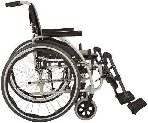 Karman S-125F18SS-E cadeira de rodas com elevando Legrest, Silver Pérola, 18 x 17, 25 libras