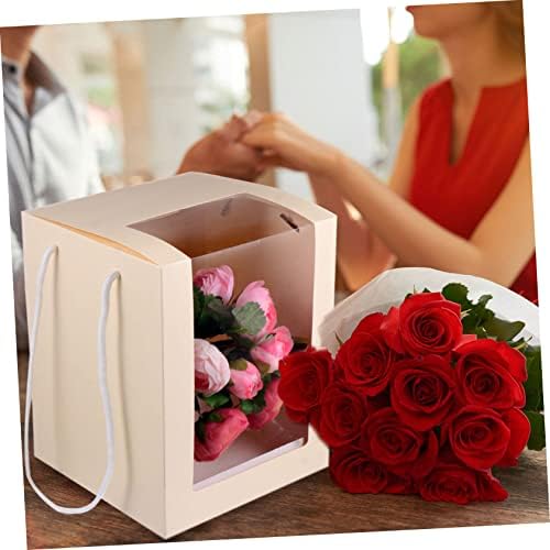 ABAODAM Decoração de casamento Caixa de flores Buquês de casamento caixas de favor de casamento limpo
