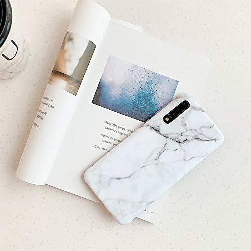 Ooooops Samsung Galaxy A50 Cool Telefone, design de padrão de mármore branco e preto, capa protetora