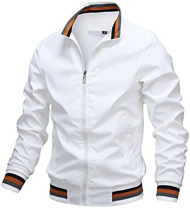 Jaqueta masculina Casual Men Primavera e Autumn Sports Solid Color Coat Men Jackets