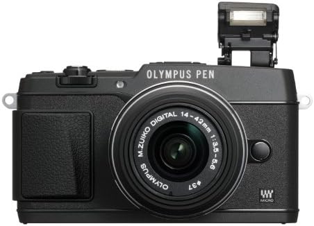Olympus E-P5 Black + EZ-M1442 II R Kit, V204051BE000-Versão Internacional